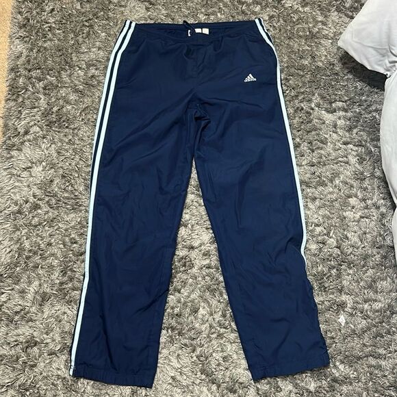 Adidas Climalite Mesh Lined Men’s Track Pants Size Large Navy size medium - Picture 1 of 8